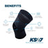 OrthoSleeve Compression Knee Brace/Sleeve for ACL, MCL, Injury Recovery, Knee Pain, Patellar Tendonitis, Arthritis