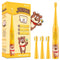 Vekkia Sonic Rechargeable Kids Electric Toothbrush, 3 Modes, 24000 Strokes, IPX7 Waterproof, 2-Min Timer, Yellow