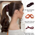 RC ROCHE ORNAMENT 6 Pcs Bow Ribbon Hair Clip Claw, Women Banana Ponytail Holder, Classic Multicolor