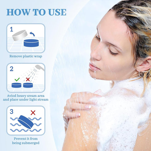 Shower Steamers 6 Count, Natural Ingredients, 6 Different Scents, Individually Wrapped, Great Gift Option