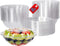 Mr Miracle Clear 18 Ounce Plastic Salad Bowls with Snap-On Lids, Pack of 50, Airtight Disposable Containers for Lunch