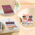 Nail Polish Organizer, 6 Layers Acrylic Display Rack for 72 Bottles, Essential Oil Holder and Cosmetic Storage