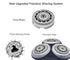 SH90 Replacement Heads Compatible with Philips Norelco 9000 Replacement Heads Series 9000(S9xxx) 8000(S8xxx) Electric Razor Shaver, Upgrade SH90 Blades for Philips Shaver 9000, 3 Pcs & Charger