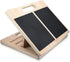 Navaris Adjustable Slant Board Calf Stretcher, Wooden Incline Board for Stretching Calves with Surface Grip