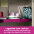 LockerMate Adjust-A-Shelf Locker Shelf, Extends to Fit Your Locker, Easy to Use, Perfect for School, Office, Gym, Pink,
