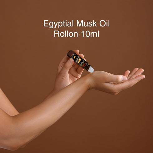 Bargz Natural Egyptian Musk Oil 0.33oz/10ml - Pure Perfume Fragrance for Skin, Hair, Body & Massage