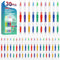 Navona 30 PCS Individually Wrapped Toothbrush Pack, Colorful Manual Set for Travel, Hotels, Donations