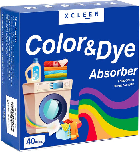 Xcleen Color Absorber for Laundry-Protect Your Clothes from Color Bleed and Stains-40