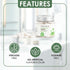 Toothpaste Tablets - Mint Flavor, Anti-Plaque, Anti-Cavity, Travel-Friendly, Fluoride-Free Oral Cleaner