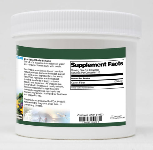 Terravita (4 oz, 519523) Carrot Fiber Powder ZIN: