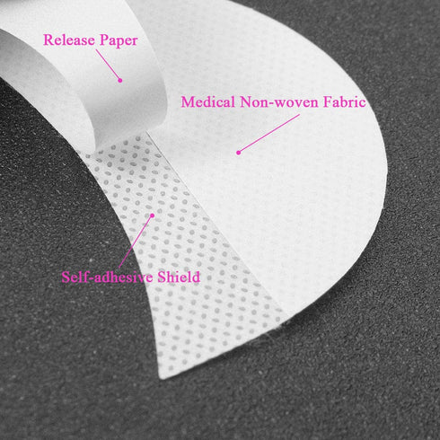 200 Pcs Eyeshadow Shields, Professional Lint Free Eye Pad Under Patches for Makeup Residue Prevention