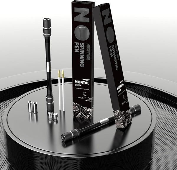 Weighted Mortal Spinning Pen Mod, Pen Spinning Tricks & Practice Heavier, Balanced,