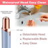 Rosarden Facial Hair Remover Shaver for Women, USB Rechargeable IPX6 Waterproof Eyebrow Trimmer (Blue)