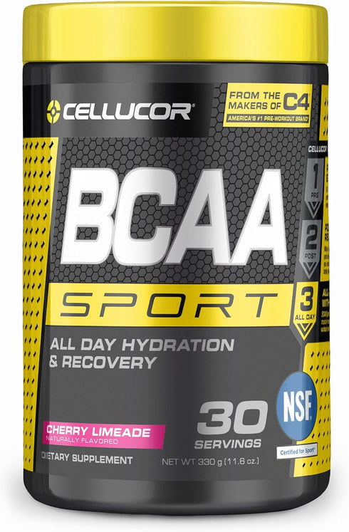 Cellucor BCAA Sport Powder, Sports Drink for Hydration & Recovery, Cherry Limeade, 30 Servings