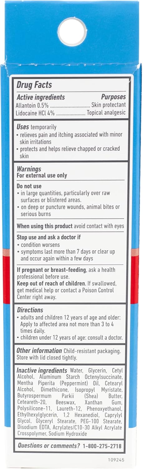 O'Keeffe's for Healthy Feet Pain Relief Skin Protectant Cream; 3 Ounce Tube (Pack of 1); Cooling Foot Cream