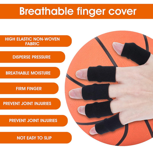 Yolev 10 Finger Splint Trigger Finger Splint Protectors Thumb Braces Support Elastic Finger Splint Compression