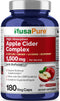 NusaPure Apple Cider Vinegar Complex 1500 mg, 180 Veg Caps, Suitable for Vegetarians and Vegans