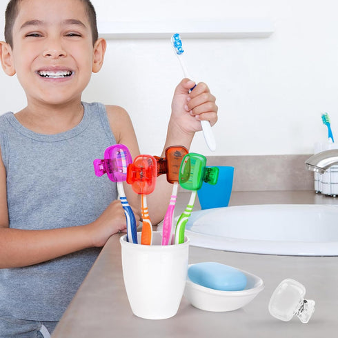 6 Pack Toothbrush Head Cover Cap, Portable Toothbrush Protector for Bathroom Home Travel Toothbrush Case