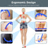 Back and Neck Massager for Trigger Point Fibromyalgia Pain Relief and Self Massage Hook Cane Therapy (Blue)