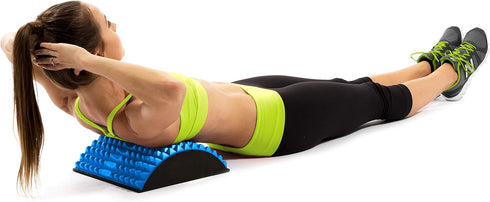 ProsourceFit Orthopedic Traction Device & Lower Lumbar Massage Support, Pink, Arched Back Stretching Spike