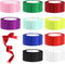 Swpeet Single Faced Polyester Ribbon Assortment Kit, 10 Rolls, 1-1/2" x 25 Yards, Total Length 250 Yards