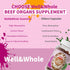 Gummies 90 Gummies Well&Whole Grass-Fed Beef Organ for Women - Liver, Kidney, Heart, Ovary & Uterus - Hormone Balance
