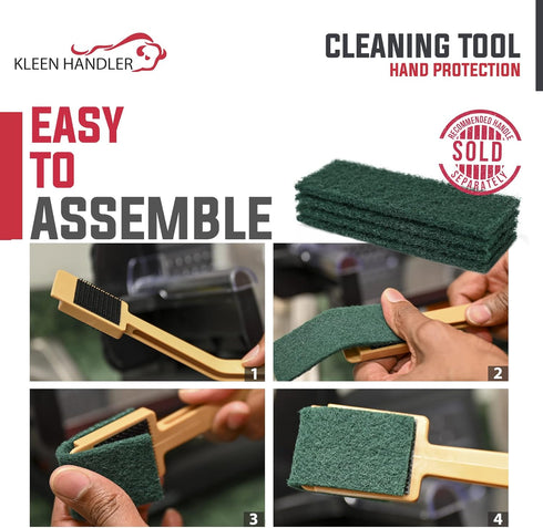 60 Pcs Slicer EZ Scrub Pad, Electric Blade Cleaning Tool for Deli Slicing Machine, Small Scrub Pads