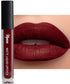 Mynena Burgundy Red Long-Lasting Waterproof Liquid Matte Lipstick | High Pigment Intense Color