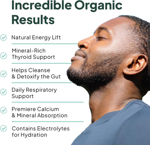 Wild Sea Moss Capsules - 100% Organic Irish Sea Moss with Chlorella, Bladderwrack, Vitamin D for Energy, Lung Health,
