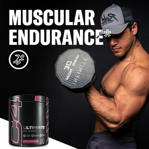 Cellucor C4 Ultimate Pre Workout Powder, Watermelon, Sugar Free Energy Supplement for Men & Women, 20 Servings