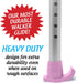 DuraSki Walker Glide Skis Extra Durable for 1 1/8 Inch Tubes (Pink)