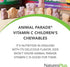 NaturesPlus Animal Parade Vitamin C Children's Chewable, Natural Orange Flavor, 90 Tablets, Pack of 4