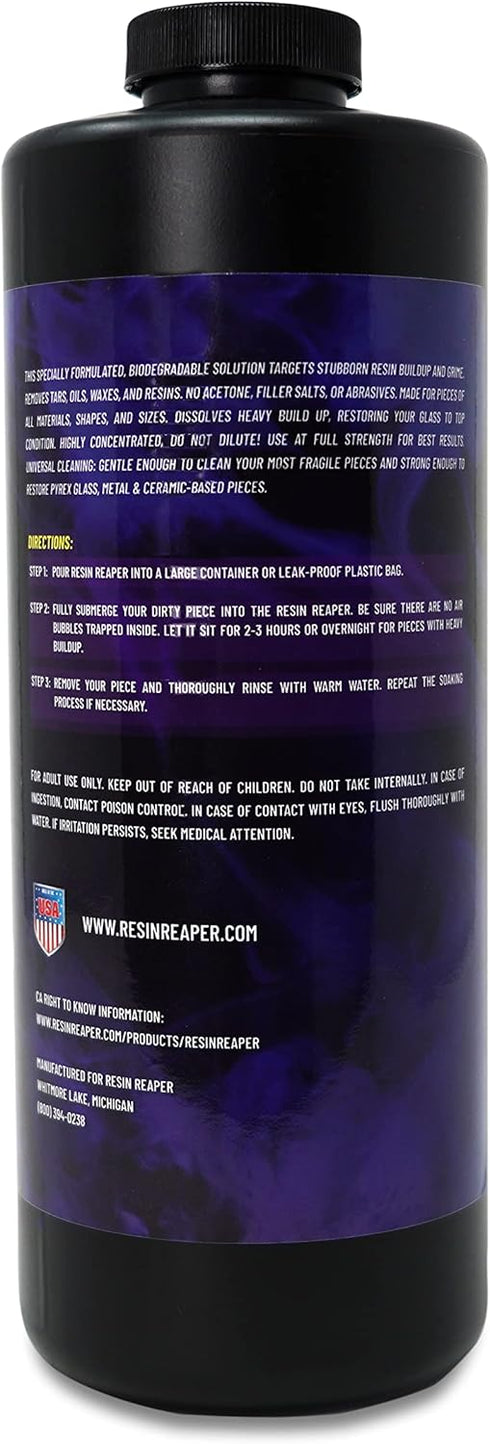 Resin Reaper Glass Cleaner 32 OZ, Safe on Glass, Metal, Ceramic, Eco-Friendly Biodegradable Formula
