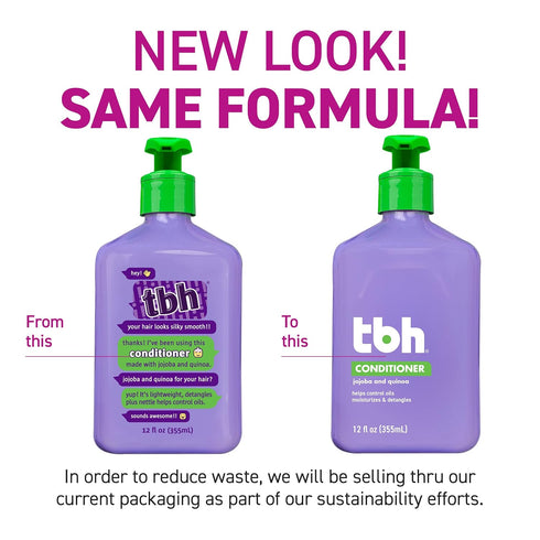 TBH Teen & Kids Conditioner, Lightweight Hydrating Hair Conditioner for All Hair Types - 12 oz