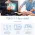 PACKISM TSA Approved Toiletry Bag - 2 Pack Upgrade Color-Edged Clear Makeup Bag, Clear Toiletry Bag For Traveling Fits Various Storage Needs, Turquoise (2 Sizes)
