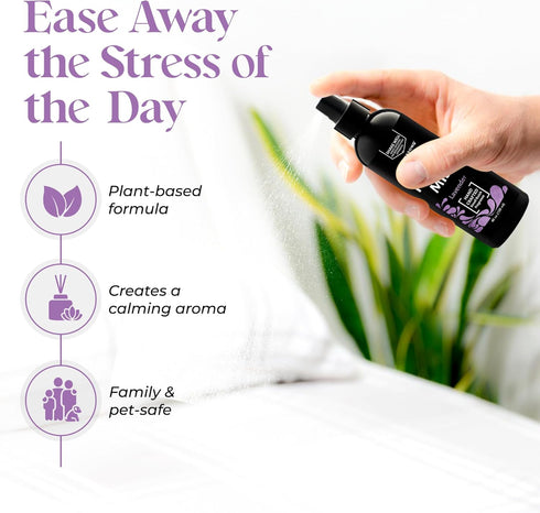 Aromasong Lavender Pillow Spray - All Natural Calming Sleep Mist for Deep Sleep, Aromatherapy with Essential Oils