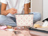 Pink Coquette Bow Aesthetic Makeup Cosmetic Bag, Cute Trendy Preppy Makeup Pouch, Gifts for Preppy Stuff