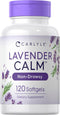 Carlyle Lavender Pills 120 Softgel Capsules, 80 mg, Calm & Non-Drowsy Formula, Non-GMO & Gluten Free