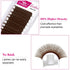 Volume Eyelash Extensions Brown 0.07mm D Curl Color Lashes Mixed Tray 15-20mm Rapid Blooming 3D 4D 5D 6D 8D 10D