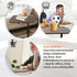 Spaces(15.7" 11.8" TV Tray Side Table, Adjustable Couch Table and Sofa Table, Overbed Snack Tables Study TV Tray C