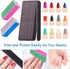 Nail File and Buffer Set, 4 Way Nail Buffers Shine Kit Professional Nail Files for Natural Nails Manicure Filer Filing Polishing Buff Nail Care Smoother Buffing Fingernail 100/120/240/600/3000 Grit