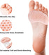 Metatarsal Pads for Women Men, 6 Pack Reusable Gel Cushion for High Heels, Pain Relief for Shoes, Bunion Pads