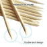 Sticks for Nails, Orange Wood Nail Sticks, Double Sided Cuticle Pusher Remover Manicure Pedicure Tool (100PCS)