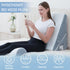 HDJOAPS 3Pcs 9&12 Inch Orthopedic Bed Wedge Pillow for Sleeping, Post Surgery or Back, Neck and Knee Support