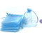 50PCS Light Blue Organza Gift Bags, 12x16 Inches with Drawstring for Gift Packaging Big Bags