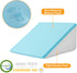 Knee Wedge Pillow, 8" Memory Foam Wedge Pillow for Knee Pain Relief, Back Sleeping, Sciatica Support