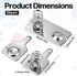 SULIKJHUI 20 Sets Set, 12x11mm 12x28mm (5) Battery Contacts Plate Battery Spring Conversion Kit for AA/AAA Devices