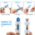 6 Pieces Metal Finger Splints, Finger Support Stabilizer for Adults and Children, 3 Sizes (Blue)