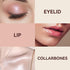 Highlighter Stick, Double Ended Makeup Pencil with Sponge Brush, Waterproof Silver Glitter, 1 Count