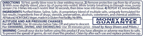 All Natural Preservative-Free Sterile Nasal Spray for Children, Fast Relief for Sinus Allergies, 130 Sprays
